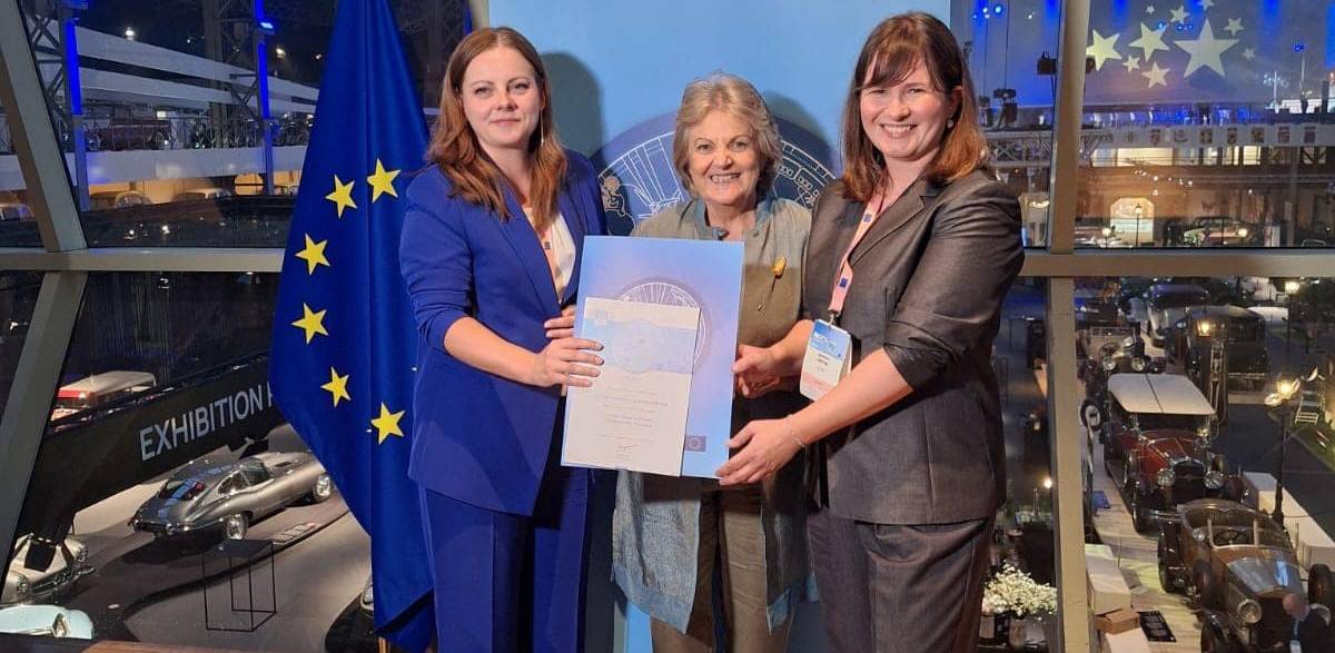 Na zdjęciu prezydent Gdyni Aleksandra Kosiorek, Europejski Komisarz ds. Polityki Regionalnej Elisa Ferreira i kierowniczka Działu Rewitalizacji LIS Agnieszka Jurecka-Fryzowska (fot. archiwum prywatne/gdynia.pl)