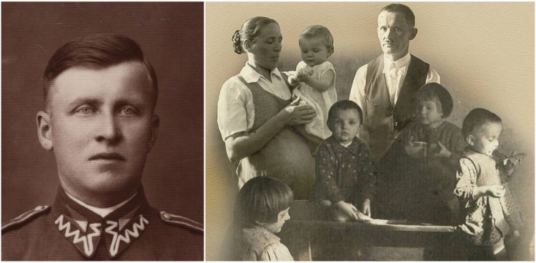 Kazimierz Przekora i rodzina Ulmów (fot. ze zbiorów Muzeum Ziemi Mińskiej w Mińsku Mazowieckim, Instytut Pamięci Narodowej)