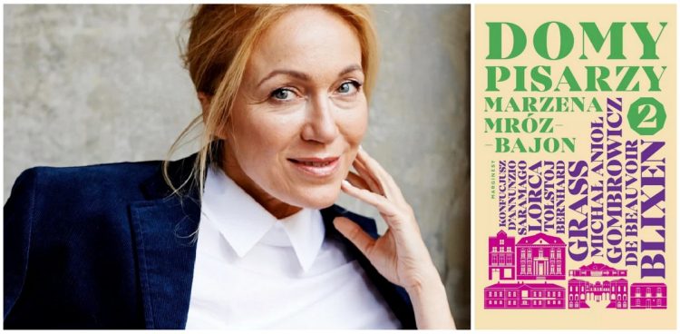 Marzena Mróz-Bajon i okładka jej książki (fot. archiwum Marzeny Mróz-Bajon)