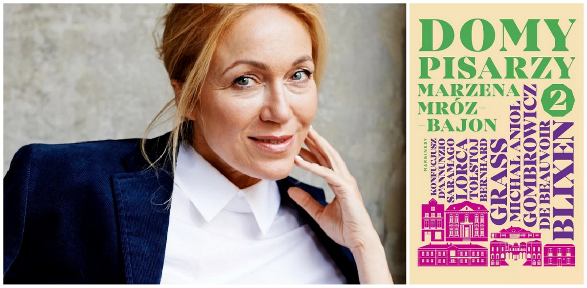 Marzena Mróz-Bajon i okładka jej książki (fot. archiwum Marzeny Mróz-Bajon)