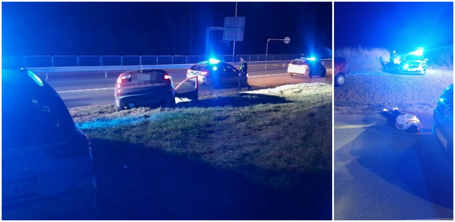 Patrol chciał skontrolować auto, ale kierujący zaczął uciekać(Fot. KMP Gdynia)
