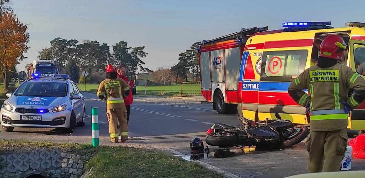 Do wypadku doszło na drodze wojewódzkiej nr 515, między Sztumem a Malborkiem.
(Fot. Radio Gdańsk/Mateusz Czerwiński)