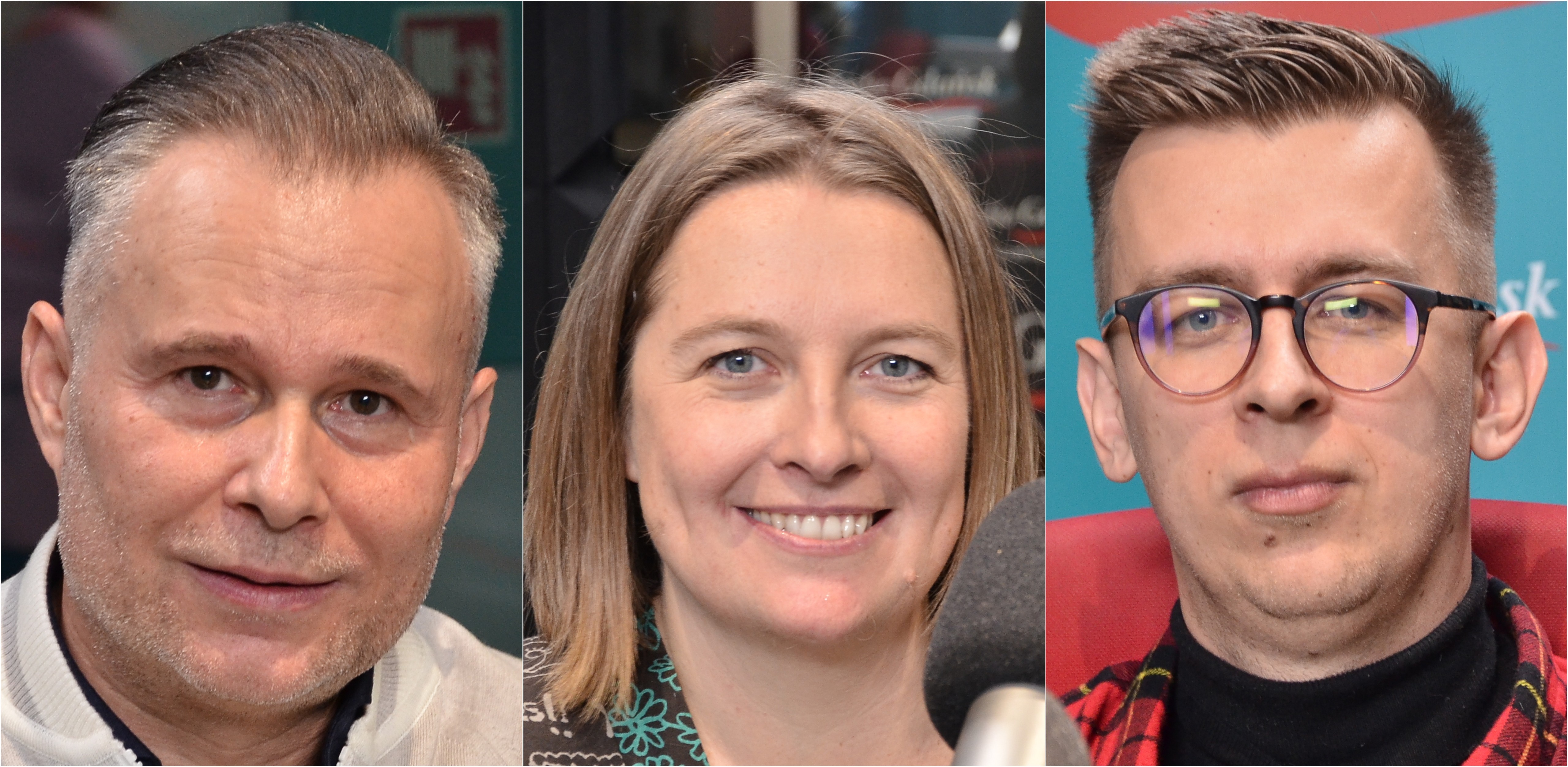 Dr Radosław Stojek, Marta Moksa i dr Miłosz Wojtyna (fot. Radio Gdańsk/Michał Rudnicki)
