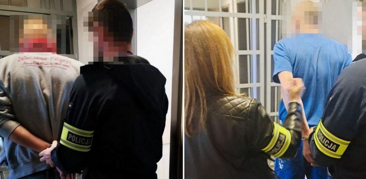 Mundurowi ustalili, że dwaj mieszkańcy powiatu wejherowskiego, w wieku 39 i 45 lat, celowo zablokowali dopływ wody z rzeki do stawów, tym samym zablokowali dopływ tlenu
(Fot. KPP Wejherowo)