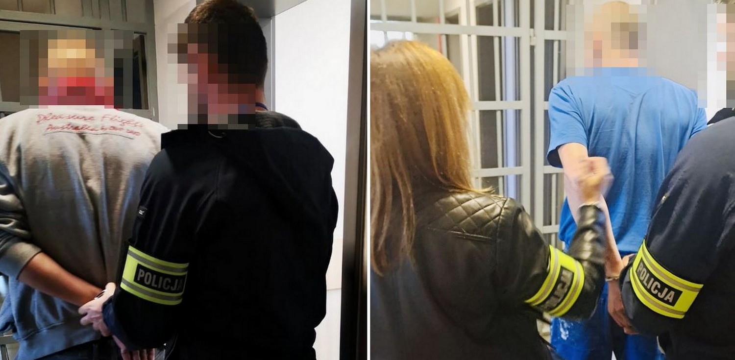 Mundurowi ustalili, że dwaj mieszkańcy powiatu wejherowskiego, w wieku 39 i 45 lat, celowo zablokowali dopływ wody z rzeki do stawów, tym samym zablokowali dopływ tlenu(Fot. KPP Wejherowo)