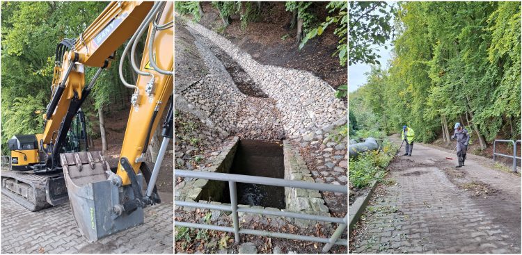 Remont fragmentu Potoku Kamiennego w Sopocie (fot. ZDiZ w Sopocie)