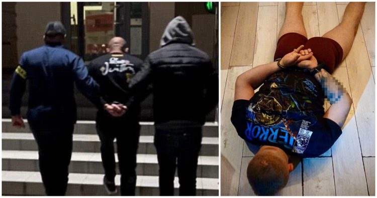 Dwaj najbardziej agresywni mężczyźni zostali zatrzymani (fot. KWP w Gdańsku)