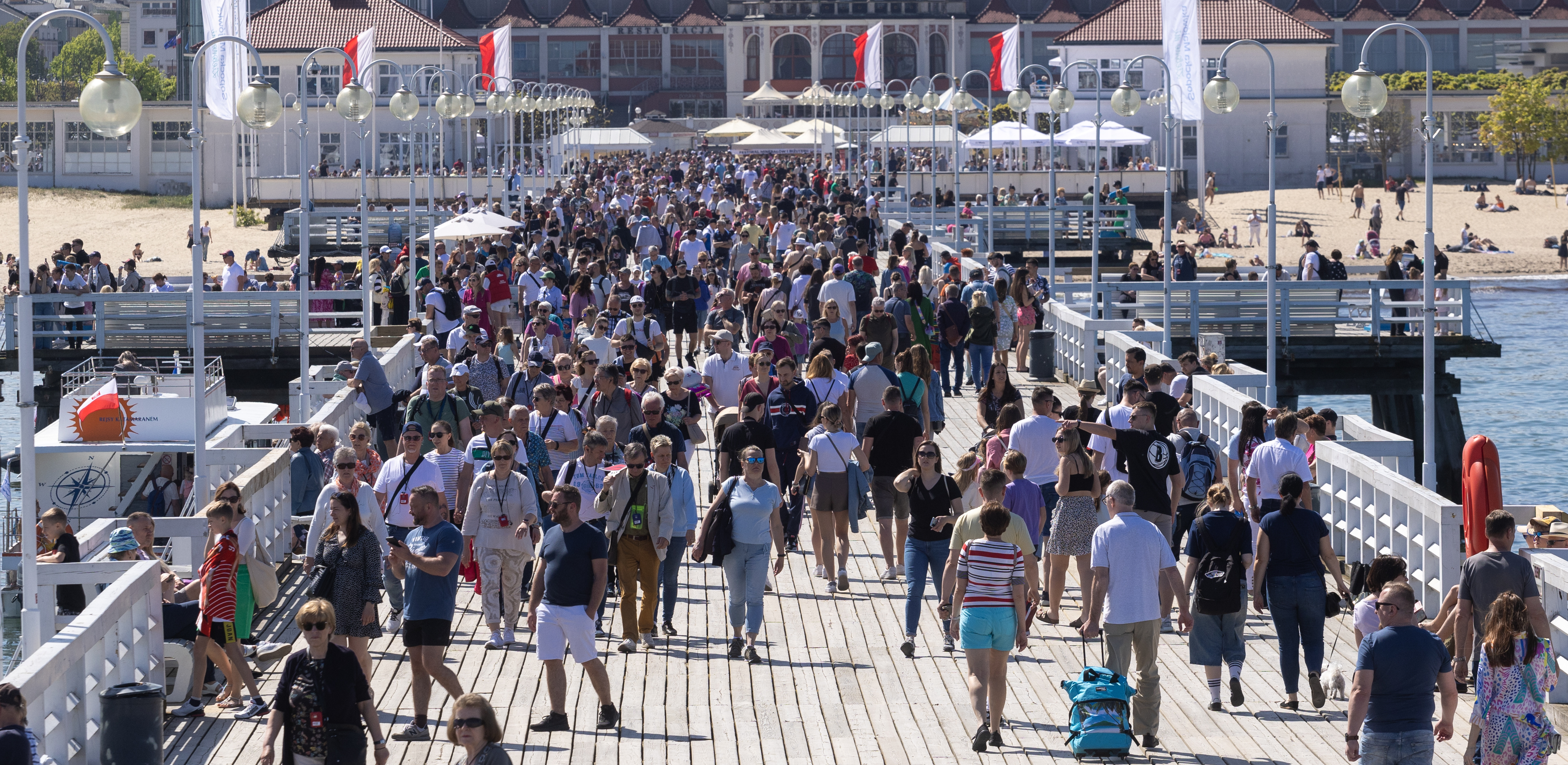 Majówka na sopockim molo (fot. Anna Rezulak/KFP)