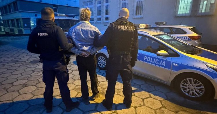 Dwie godziny po wyjściu z SKM-ki sprawca został zatrzymany (fot. Komenda Miejska Policji w Gdańsku)