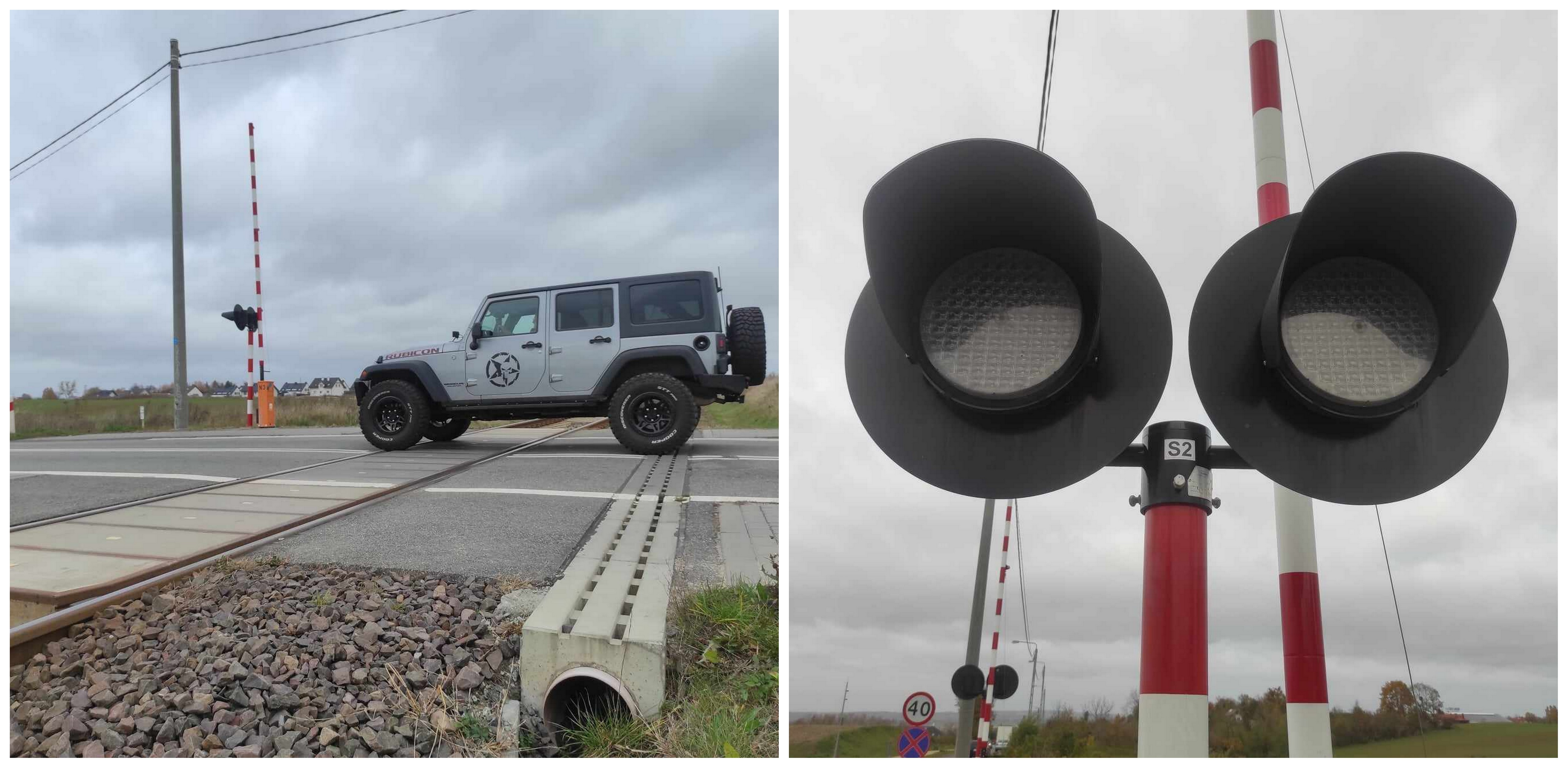 Pokonywanie przejazdów kolejowych wymaga szczególnej ostrożności (fot. Radio Gdańsk/Mateusz Czerwiński)