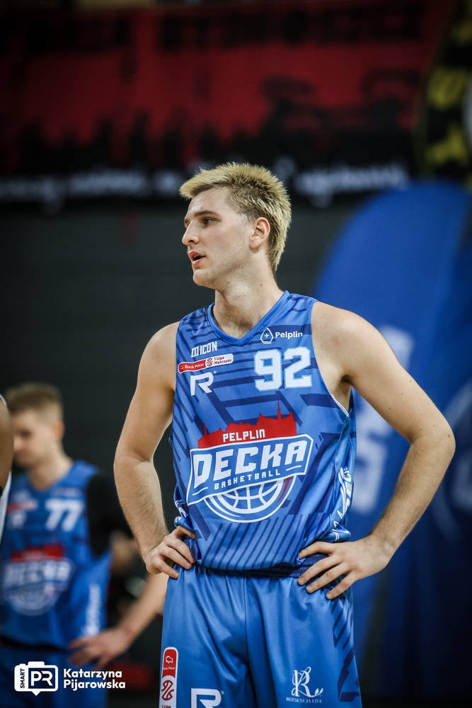 nz. Błażej Czerniewicz, Decka Pelplin. (fot. Katarzyna Pijarowska, Enea Abramczyk Astoria) | 07.11.2024