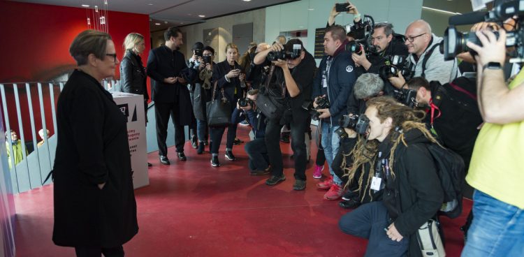 Agnieszka Holland w Gdyńskim Centrum Filmowym w 2019 roku (fot. KFP/Anna Bobrowska)