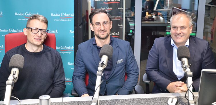 Bogusław Wieczorek, Cezary Maciołek, Błażej Kucharski (fot. Radio Gdańsk/Adrian Kasprzycki)