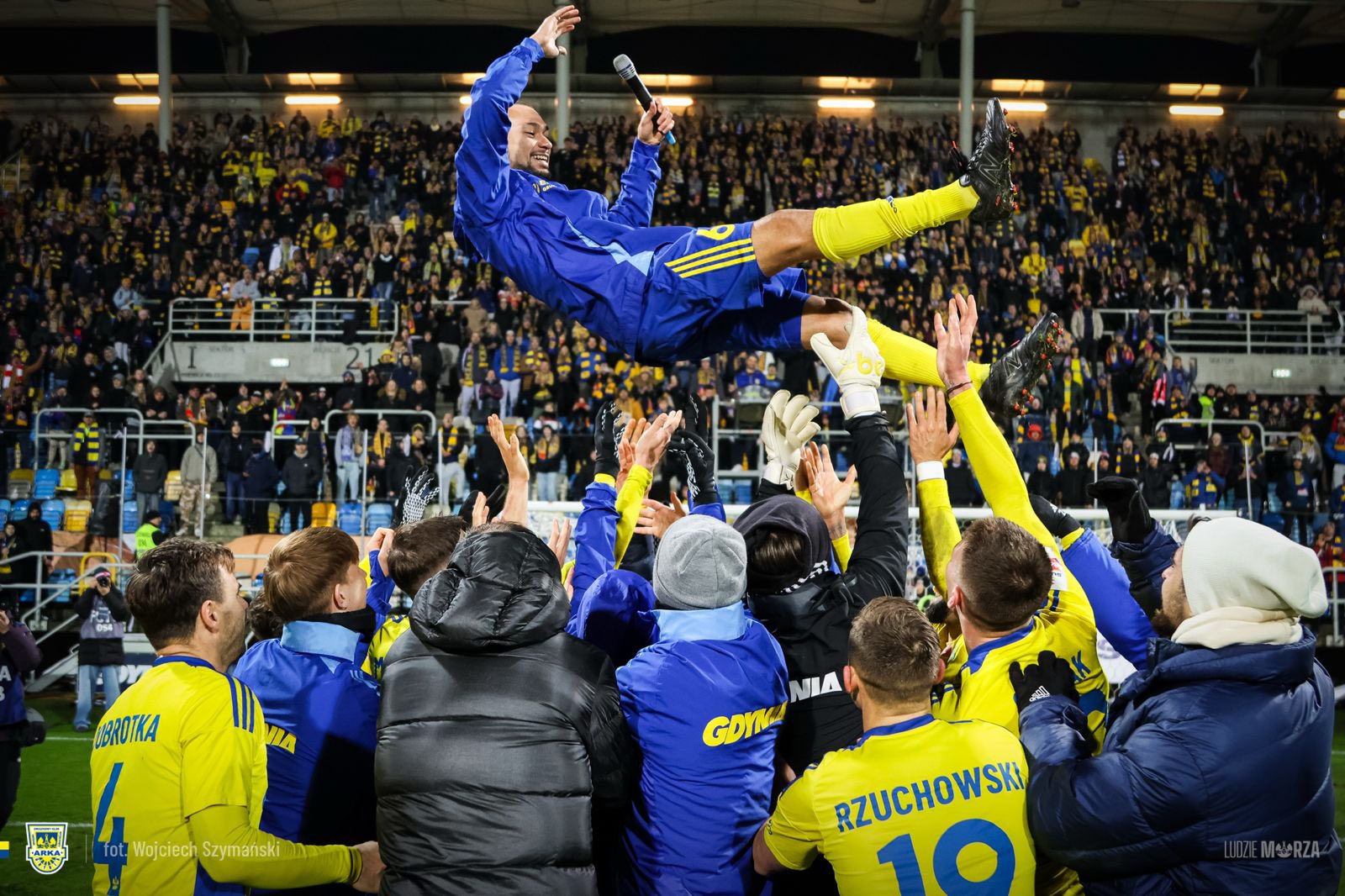 Pożegnanie Marcusa da Silvy (Fot. Arka Gdynia/ Portal X)