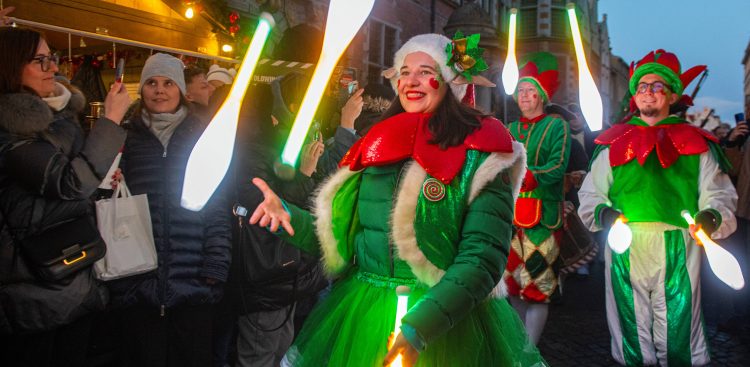 Otwarcie Jarmarku Bożonarodzeniowego w Gdańsku. 23.11.2024 r. (fot. Paweł Marcinko / KFP)