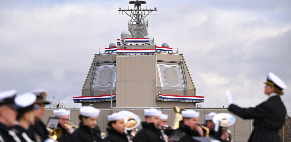 Redzikowo (woj.pomorskie), 13.11.2024. Otwarcie amerykańskiej bazy przeciwrakietowej Aegis Ashore w Redzikowie (Fot. PAP/Adam Warżawa)