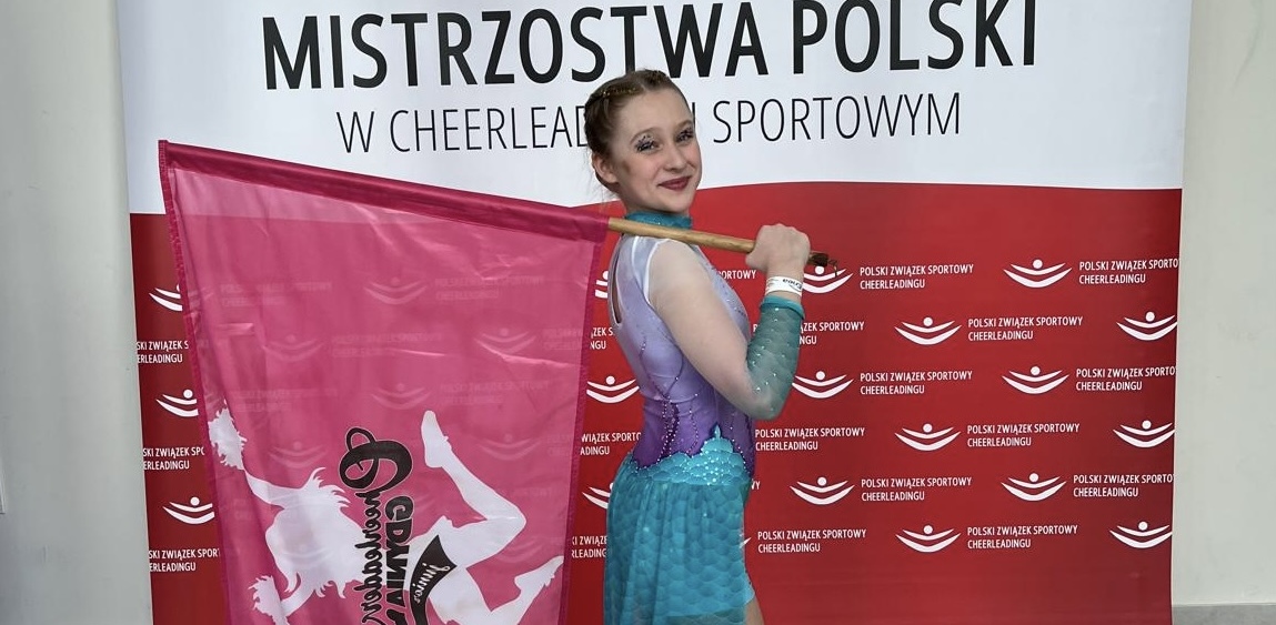 11-letnia Maja, opowiada w tym odcinku audycji o tym, co cheerleading jej daje (Fot. Radio Gdańsk)