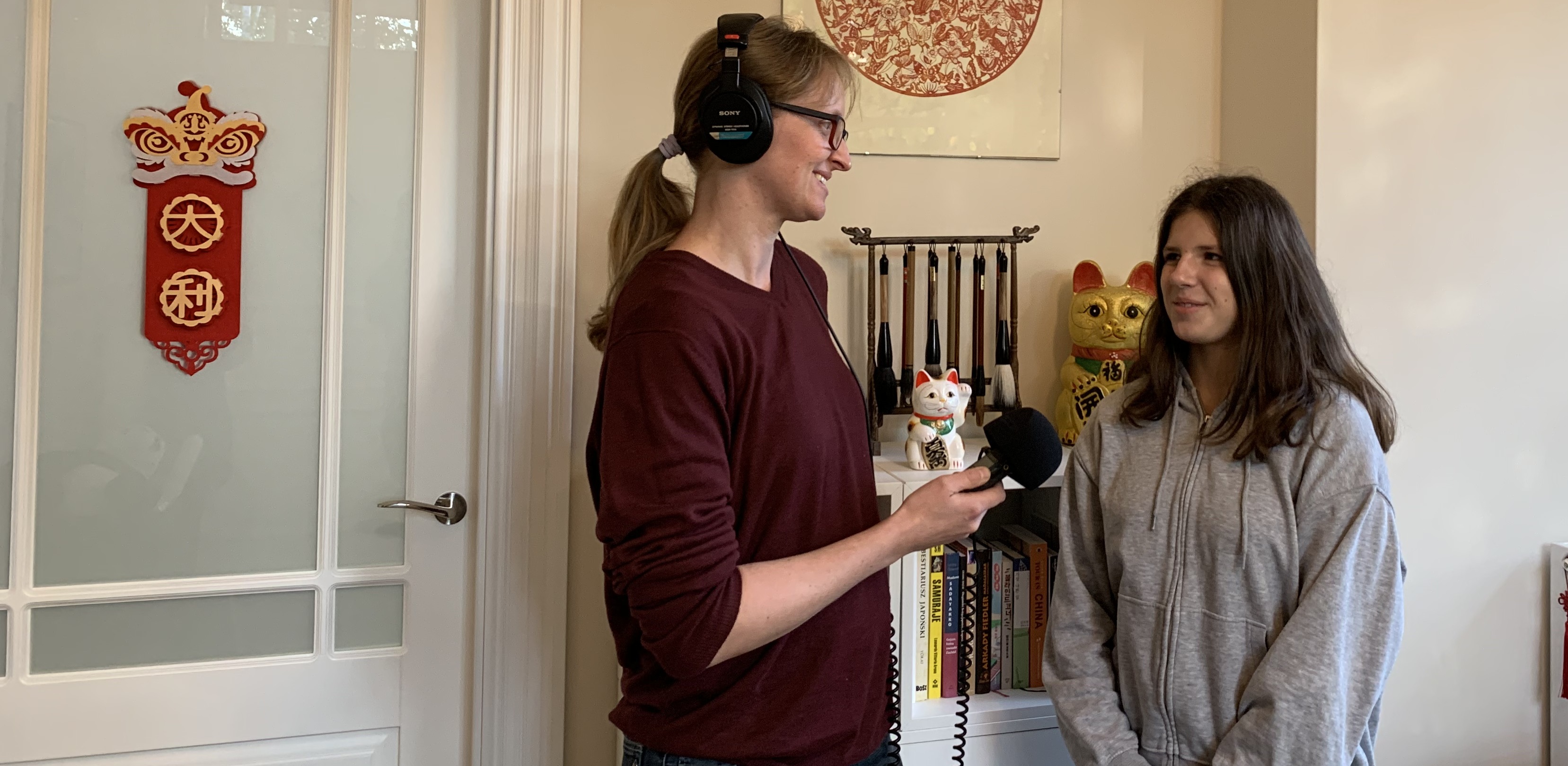 14-letnia Jagoda przygodę z językiem japońskim zaczęła od fascynacji filmami anime, a po dwóch latach potrafi już wypowiedzieć się po japońsku (Fot. Radio Gdańsk)