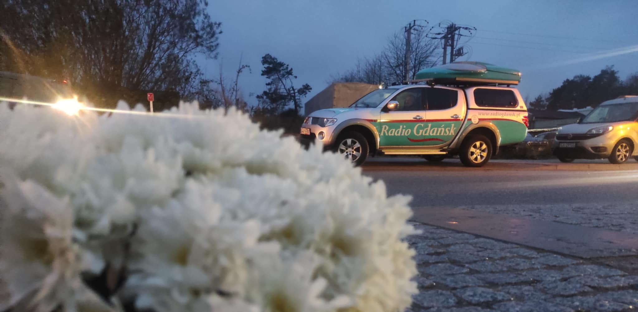 Wóz satelitarny Radia Gdańsk (fot. Radio Gdańsk/Mateusz Czerwiński)