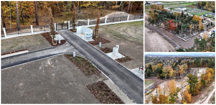 Cmentarz Parafialny przy ul. Kępnej po rozbudowie (fotr. DRMG)