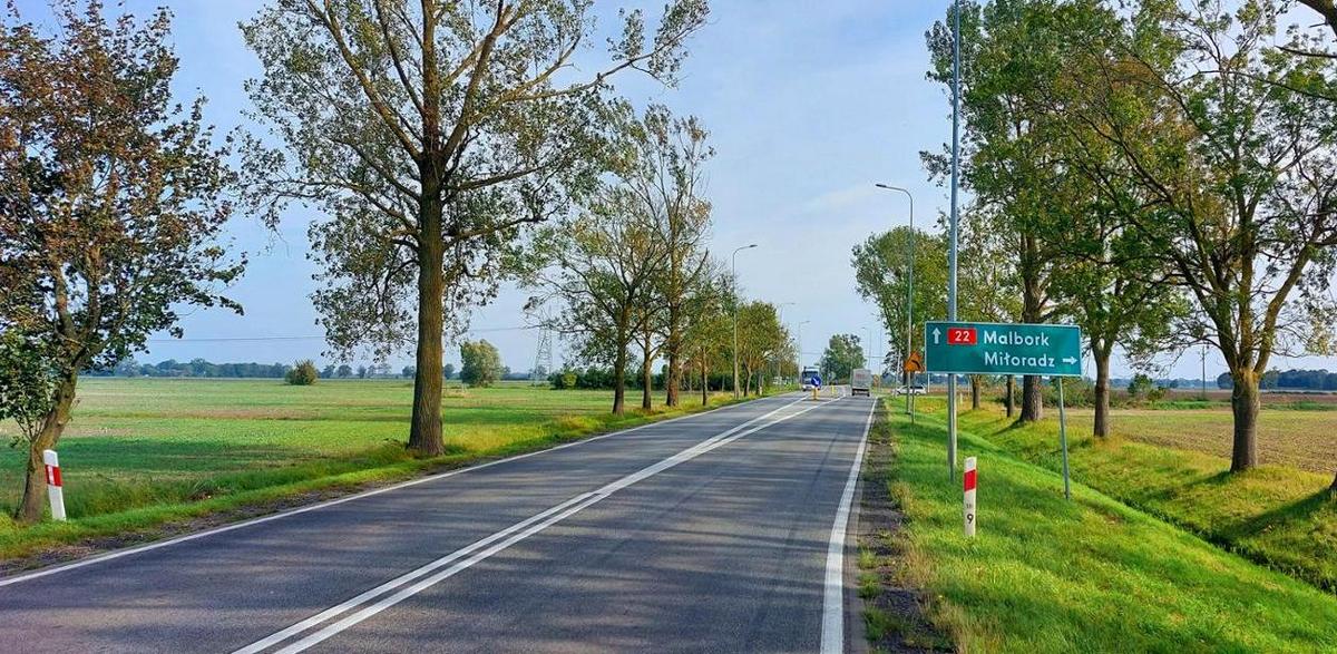 Dziewięć kilometrów trasy od węzła Czarlin do Gnojewa jest już na ukończeniu (fot. GDDKiA Gdańsk)