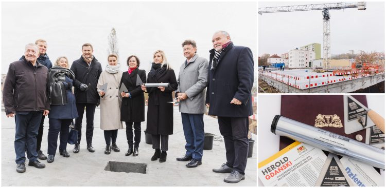 Wmurowanie aktu erekcyjnego (fot. Urząd Miejski w Gdańsku)