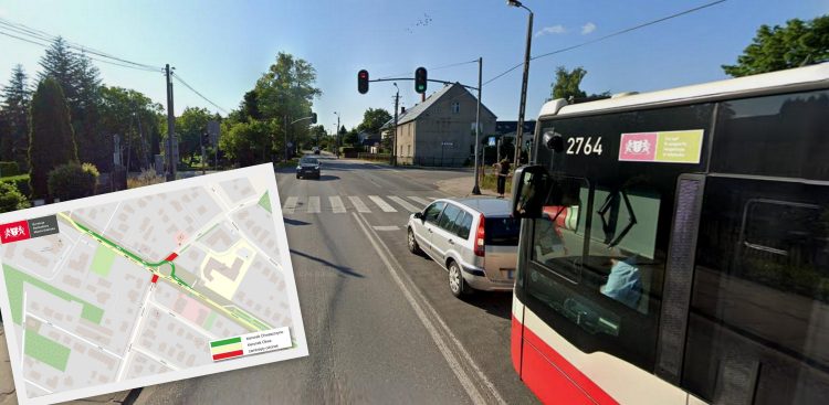 Gdańscy urzędnicy zapowiedzieli zmiany w organizacji ruchu i kursach autobusów na ulicy Kieleńskiej w Gdańsku. Utrudnienia zaczną się 13 listopada (fot. Google Maps/UM Gdańsk)