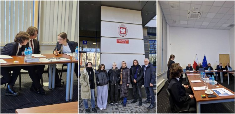 Uczniowie II LO w Gdyni w Prokuraturze Krajowej. Symulacja rozprawy w języku angielskim (fot. archiwa prywatne)