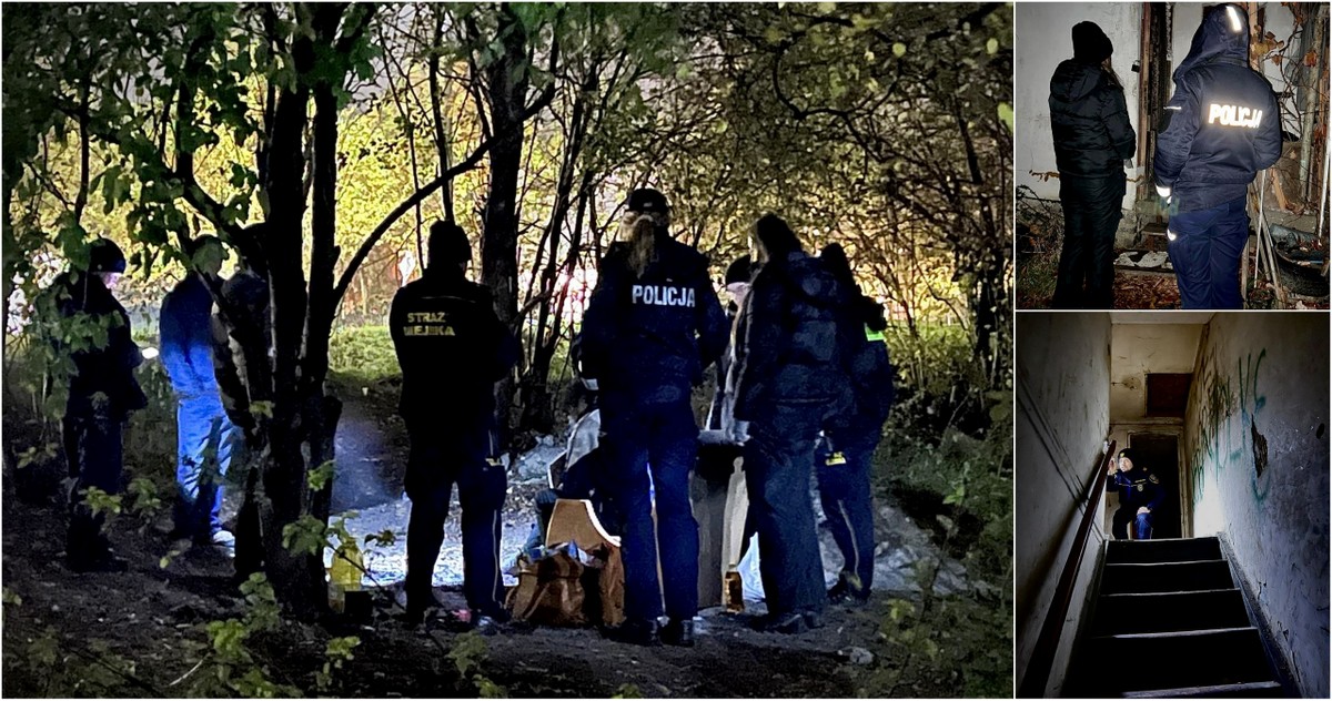 W działaniach oprócz funkcjonariuszy policji wzięli udział strażnicy miejscy i pracownicy MOPS w Malborku (fot. Komenda Powiatowa Policji w Malborku)