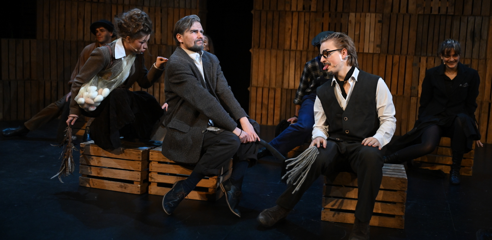 "Folwark zwierzęcy" - próba medialna (fot. PAP/Adam Warżawa)