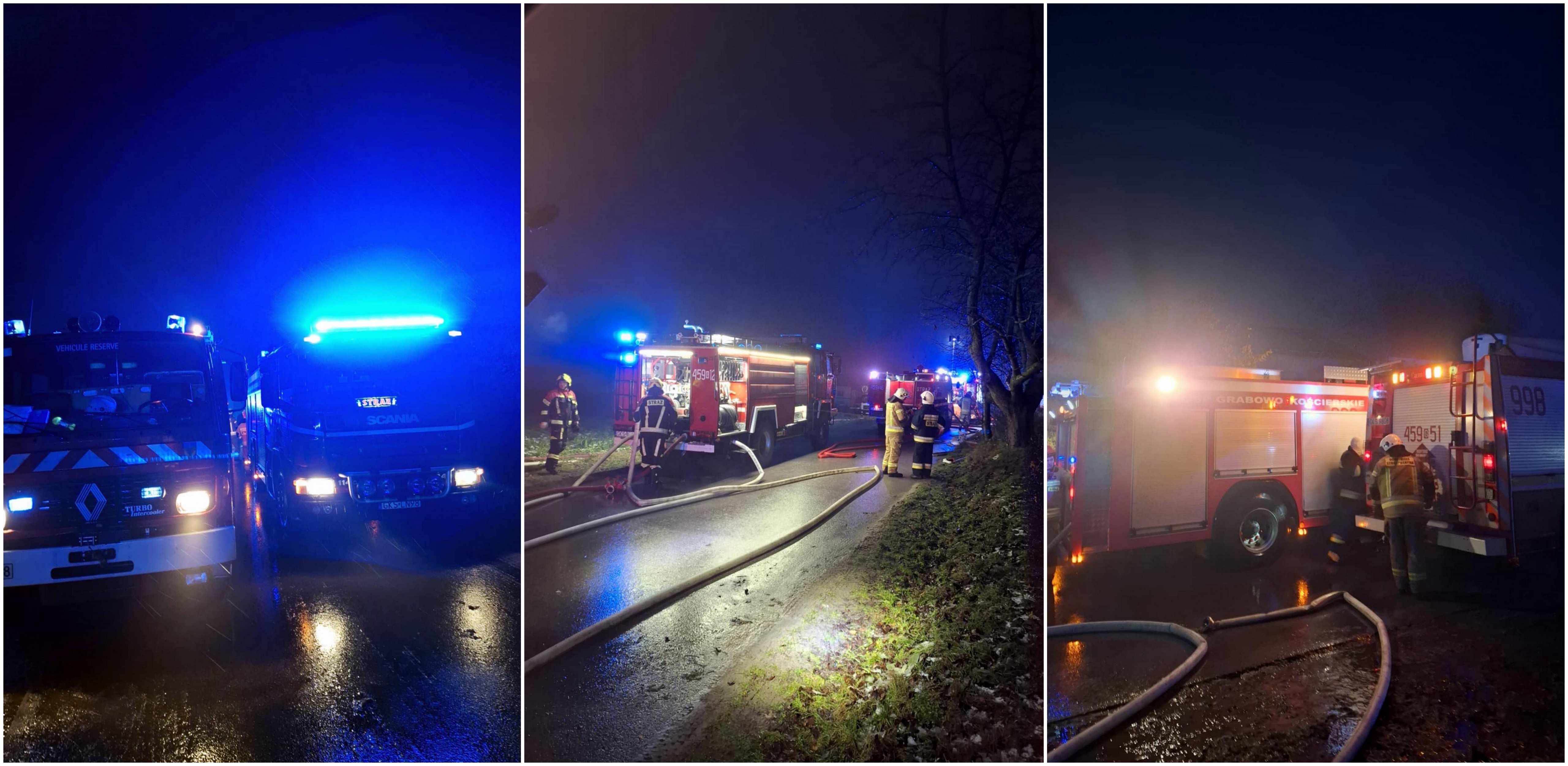 Pożar w Lubieszynie. Płonie zakład spawalniczy (fot. straż pożarna)