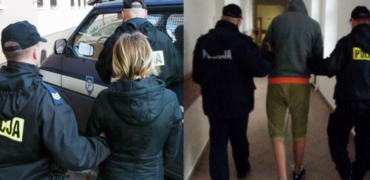 Zdjęcia archiwalne. Zatrzymania podejrzanych ws. śmierci 3-latka z Grudziądza (fot. KMP w Grudziądzu)