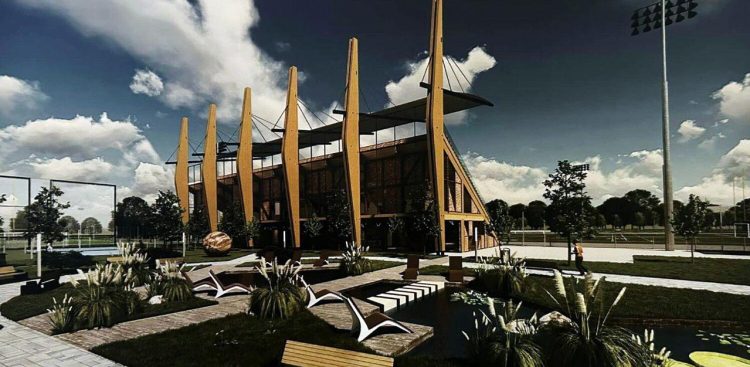 Wizualizacje projektu nowego stadionu w Pruszczu Gdańskim (fot. UM Pruszcz Gdański)