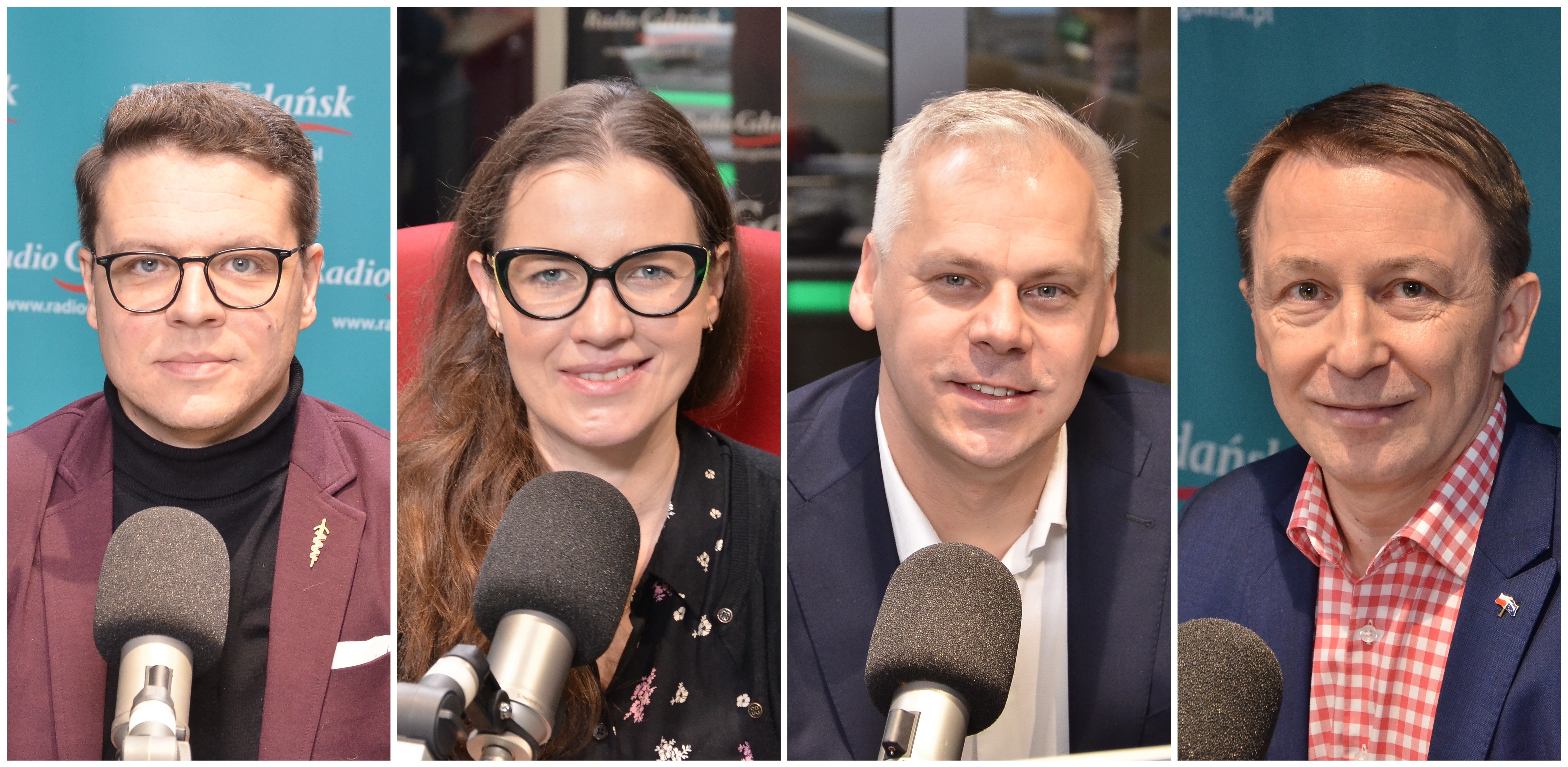 Krzysztof Szymański, Wioleta Tomczak, Karol Rabenda, Patryk Gabriel (fot. Radio Gdańsk/Adrian Kasprzycki)