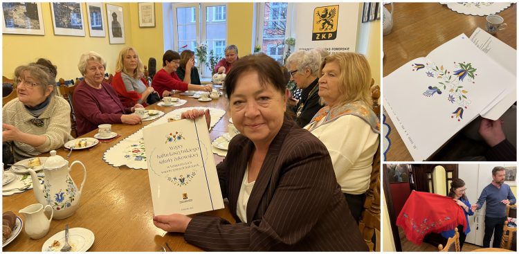 Dzieło hafciarek będzie popularyzować wzory kaszubskie oraz podnosić ich dostępność (Fot. Radio Gdańsk/Robert Groth)