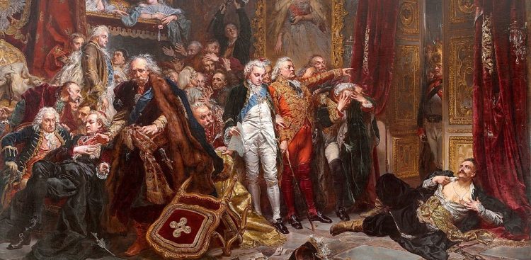 Obraz Jana Matejko "Upadek Polski" (fot. Wikimedia Commons)