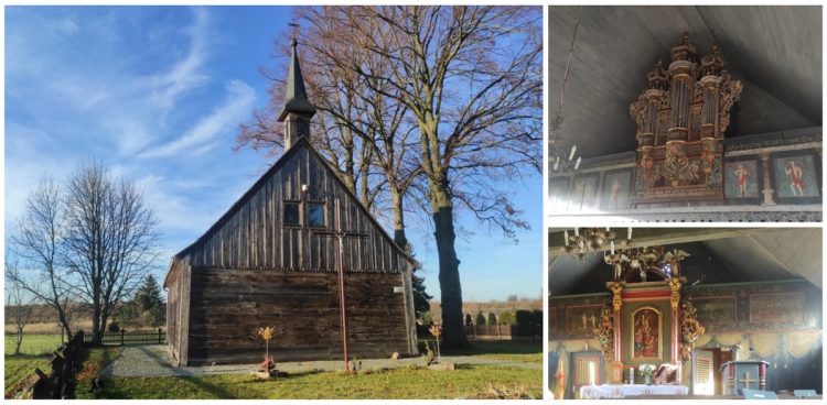 Jedyna na Żuławach w całości drewniana świątynia w Palczewie (fot. Radio Gdańsk/Mateusz Czerwiński)
