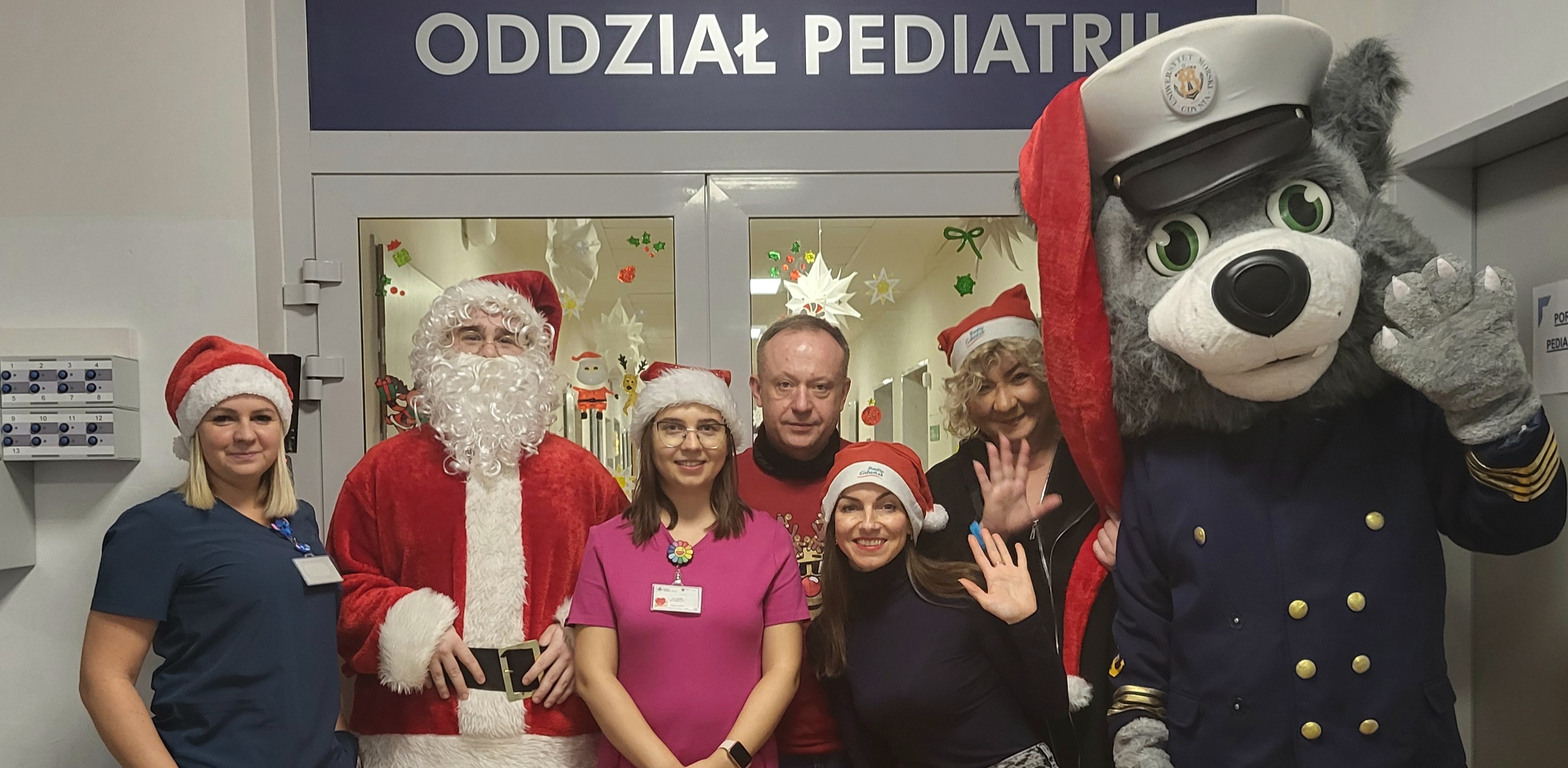 Mikołajki w szpitalach z Radiem Gdańsk (fot. Radio Gdańsk)