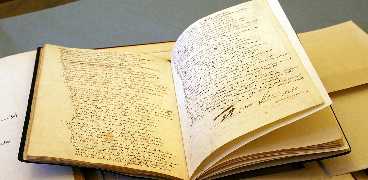 Rękopis "Pana Tadeusza" (fot. Wikimedia Commons)