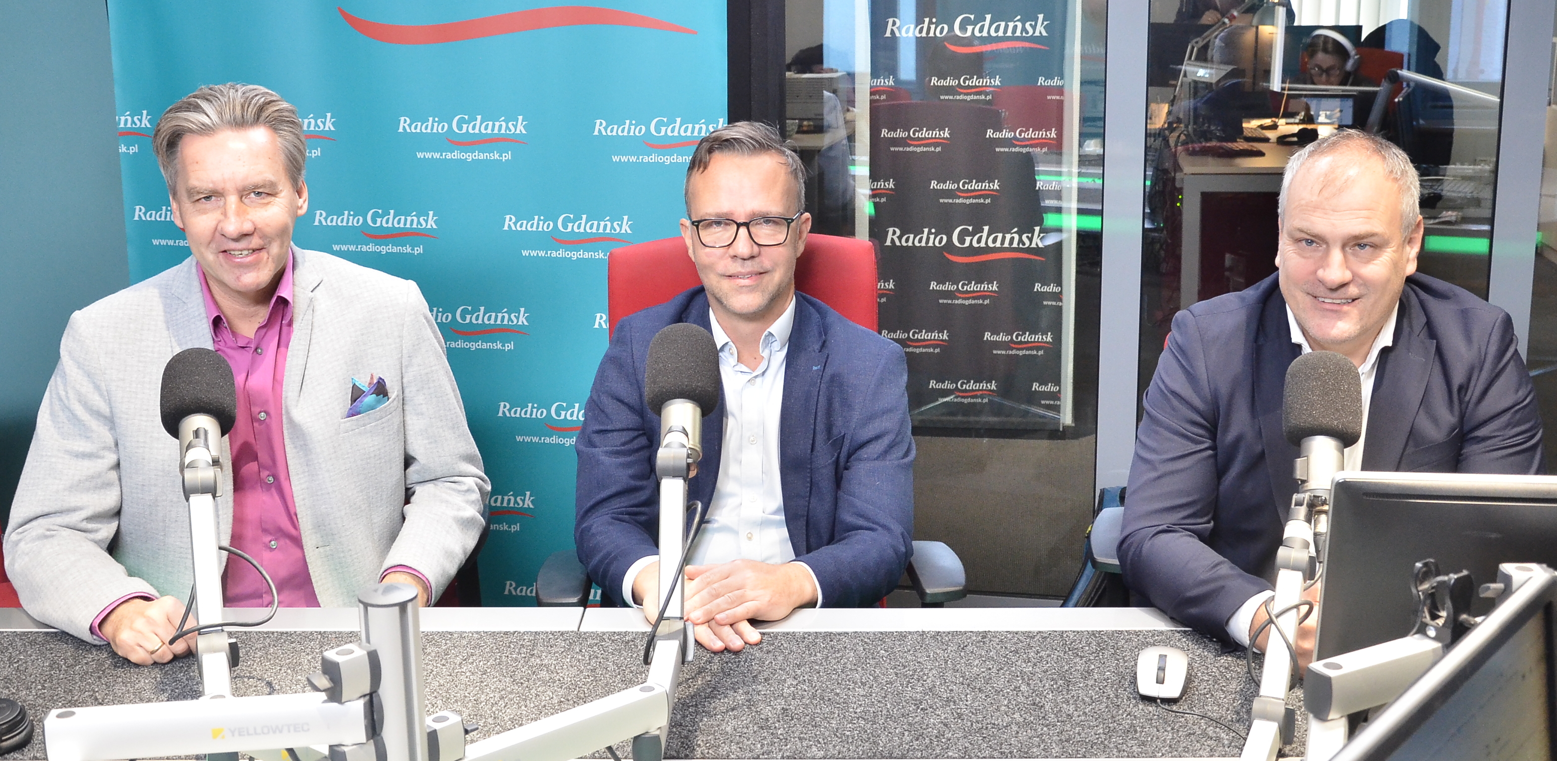 Tomasz Kloskowski, Tomasz Limon i Błażej Kucharski (fot. Radio Gdańsk/Adrian Kasprzycki)