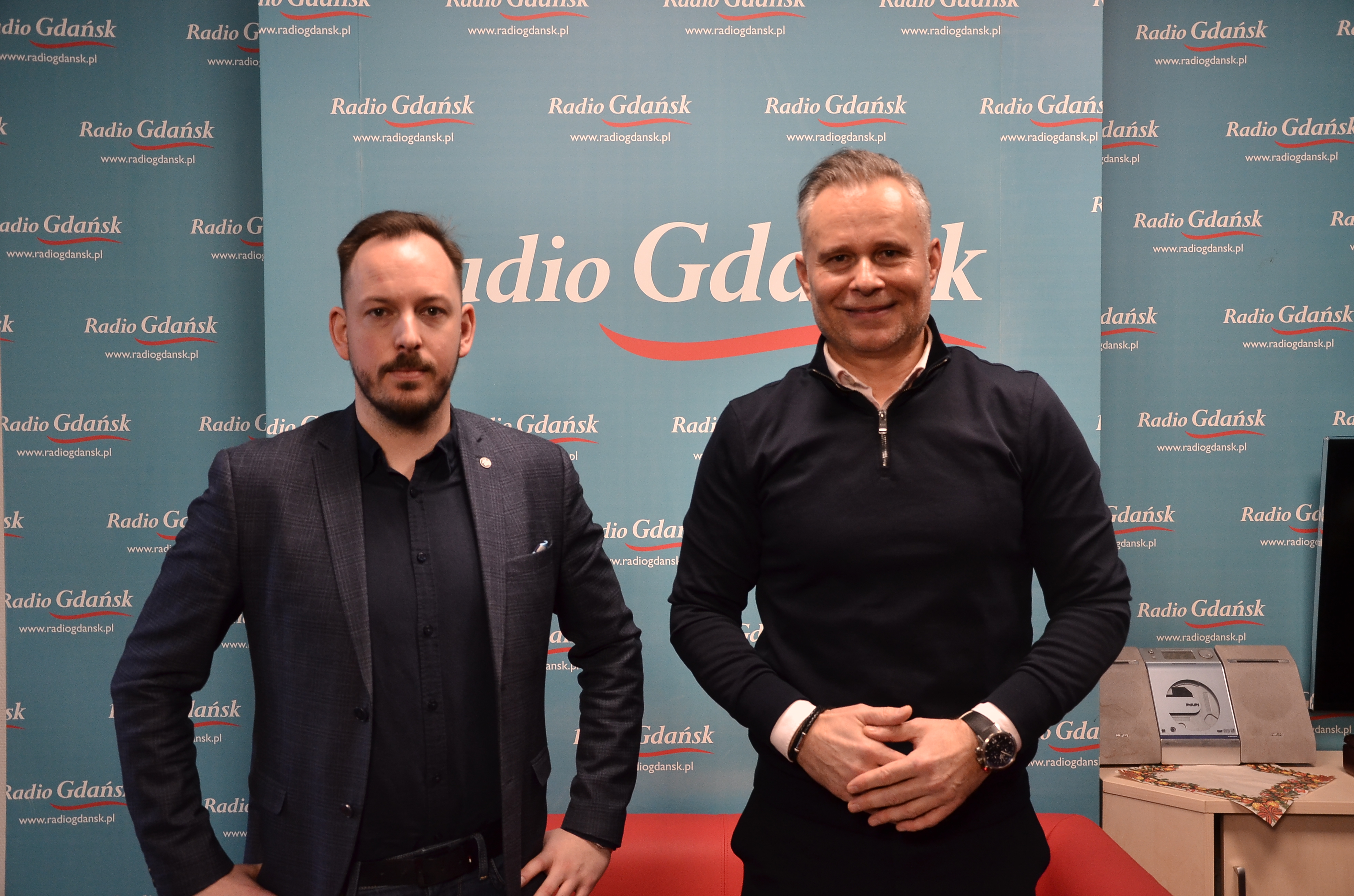 dr Radosław Stojek oraz Bartosz Wiśniewski (Fot. Radio Gdańsk/Piotr Puchalski)