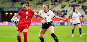 Piłka nożna. Mecz Polska - Austria. Eliminacje Euro Kobiet 2025 n/z Ewa Pajor 29.11.2024 r. (fot. Mateusz Słodkowski / KFP / Trojmiasto.pl)