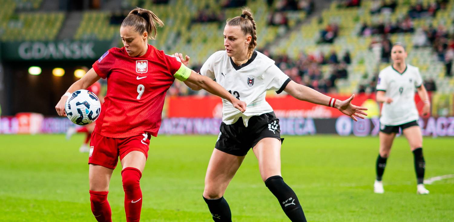 Piłka nożna. Mecz Polska - Austria. Eliminacje Euro Kobiet 2025 n/z Ewa Pajor 29.11.2024 r. (fot. Mateusz Słodkowski / KFP / Trojmiasto.pl)