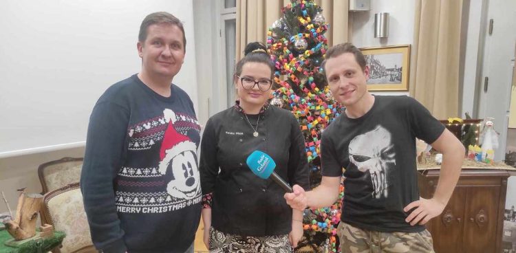 Tomasz Agejczyk, Karolina Wiejak i Mateusz Czerwiński (fot. Radio Gdańsk)