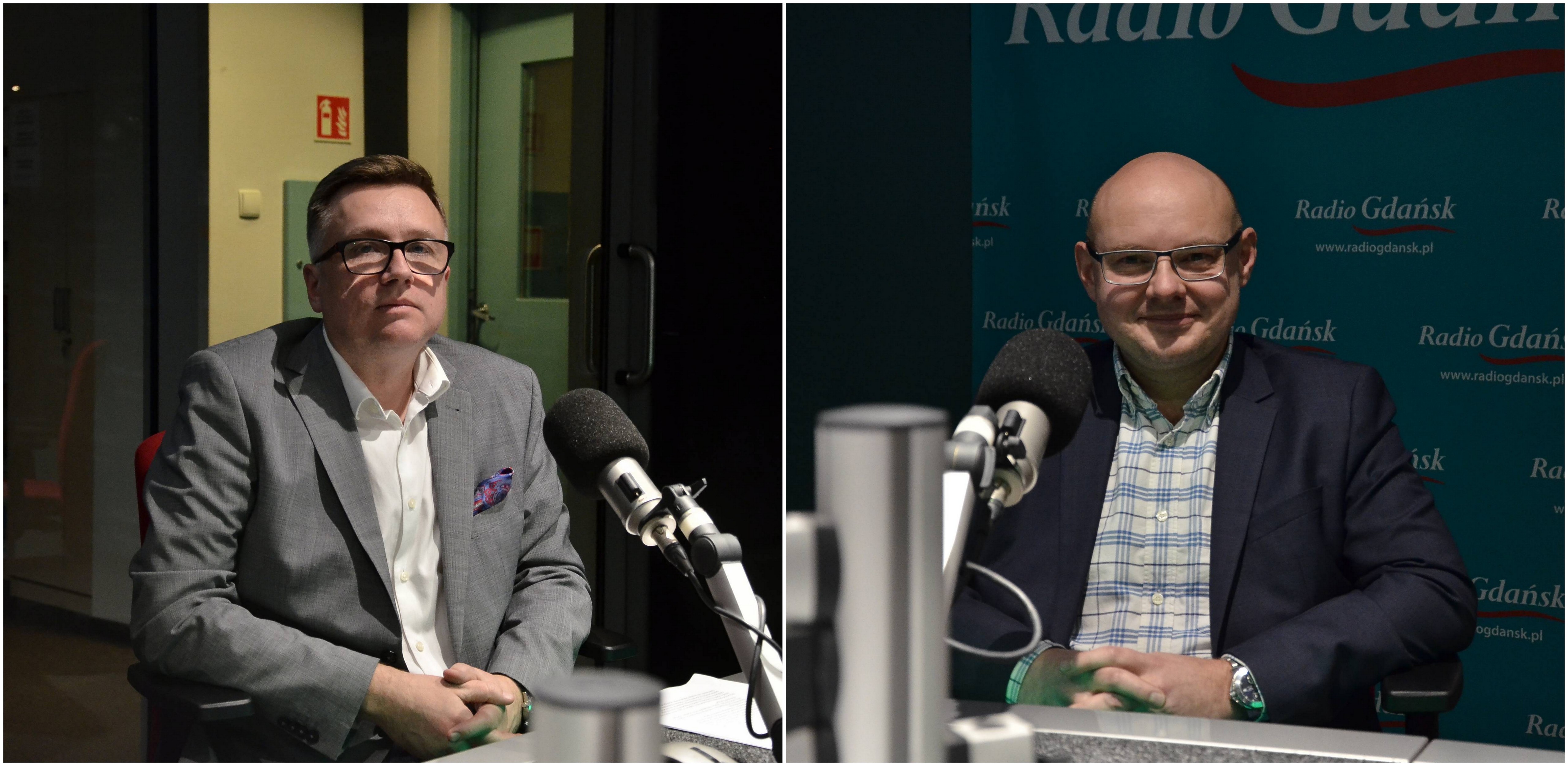 Od lewej: dr Rafał Majewski, dr Paweł Trawicki (fot. Radio Gdańsk/Piotr Puchalski)
