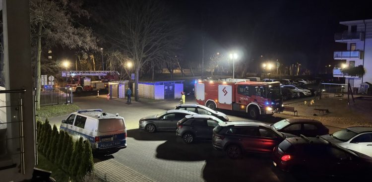 Pożar w Słupsku (fot. słuchacz RG)