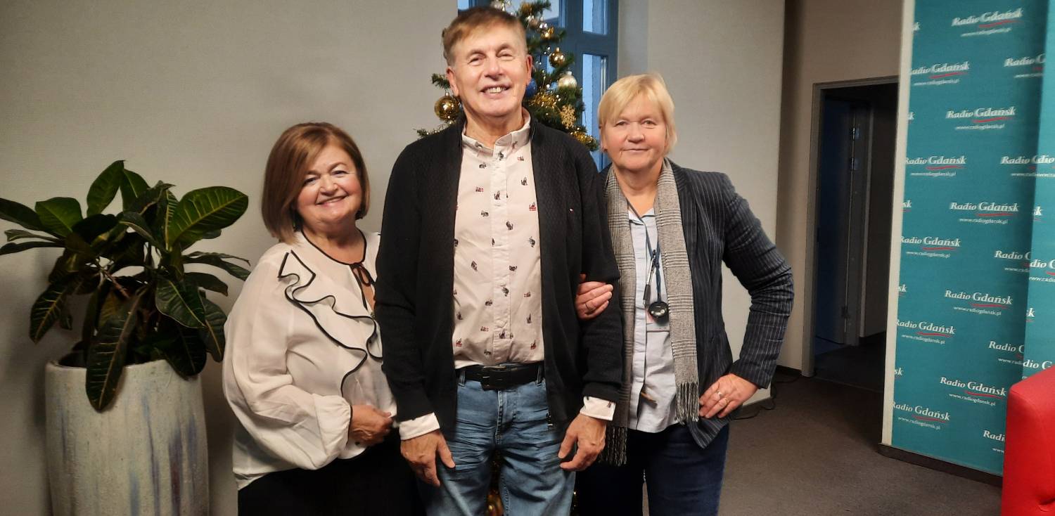 Urszula i Jan Polewscy z Chmielna wraz z Anną Rębas (Radio Gdańsk/Piotr Puchalski)