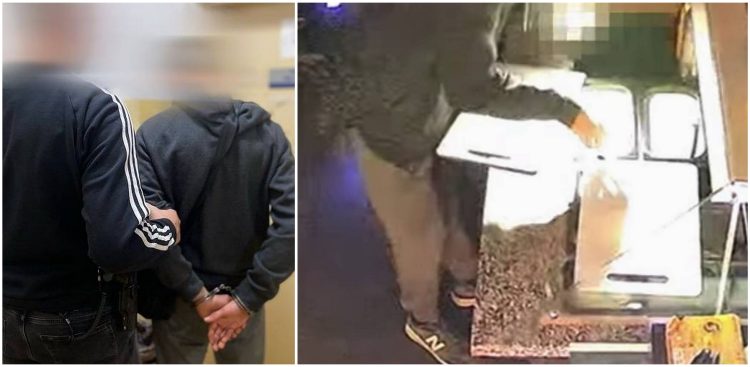 Mężczyzna miał okraść lokal, przy tym przygotował sobie kolacje (fot. KPP w Tczewie)