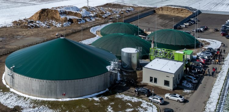 Nz. biogazownia w gminie Wicko (fot. Krzysztof Mystkowski / KFP)