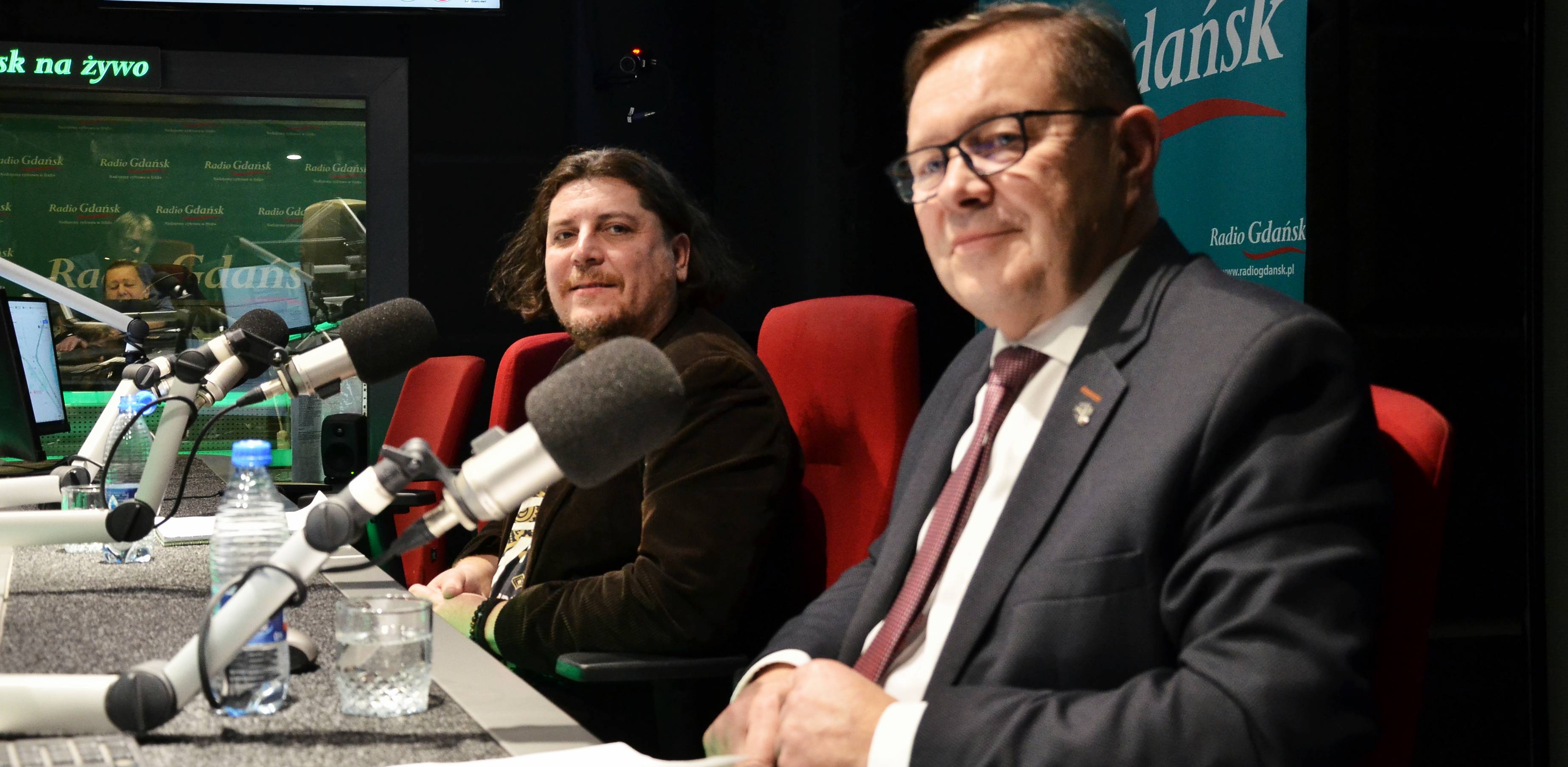Od lewej: dr. Maciej Krzemiński i Wiesław Burzyński (fot. Radio Gdańsk/Piotr Puchalski)